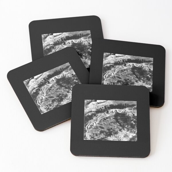 Item preview, Serpent Mound Ohio Ariel Black and White Photograph  designed and sold by Earth Nature Creations.