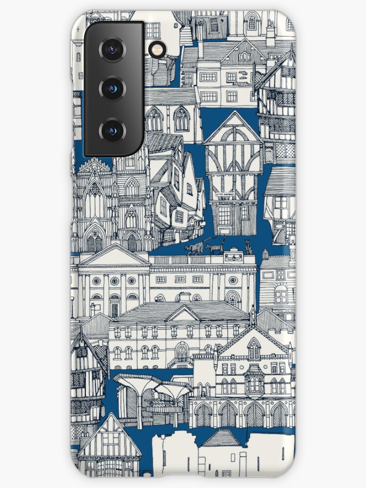 Thumbnail 1 of 4, Samsung Galaxy Phone Case, York toile blue designed and sold by scrummy.