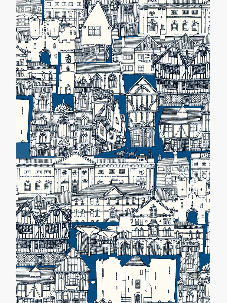 Thumbnail 4 of 4, Samsung Galaxy Phone Case, York toile blue designed and sold by scrummy.