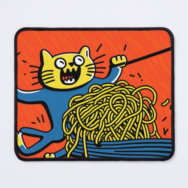 Item preview, Spaget cat, spaghetti yellow red AND BLUE! designed and sold by NxtGenArt.
