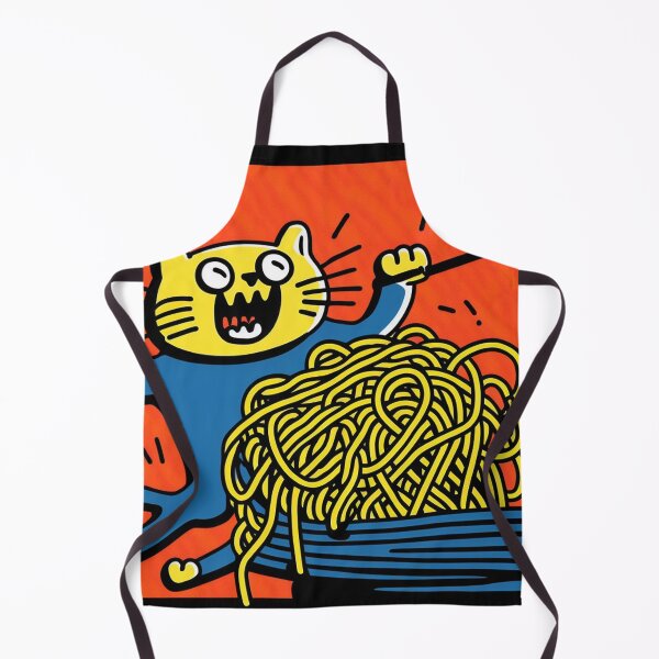 Item preview, Spaget cat, spaghetti yellow red AND BLUE! designed and sold by NxtGenArt.