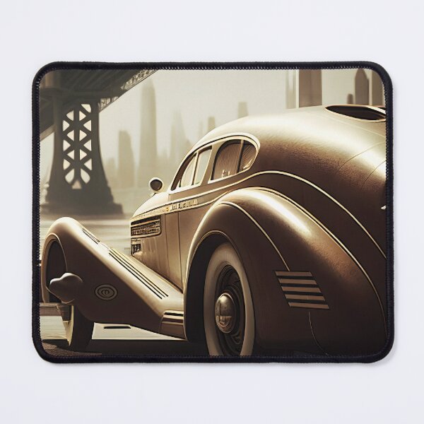 Item preview, Car Under Bridge - 1930's Fantasy New York designed and sold by ShadowAndSlate.