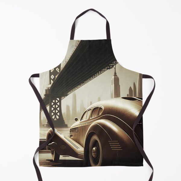 Item preview, Car Under Bridge - 1930's Fantasy New York designed and sold by ShadowAndSlate.