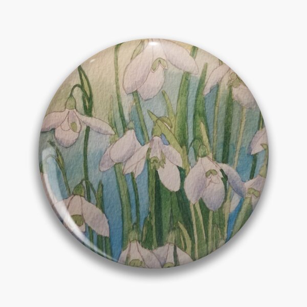 Item preview, Snowdrops watercolour painting  designed and sold by esvb.