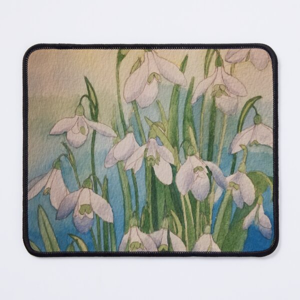 Item preview, Snowdrops watercolour painting  designed and sold by esvb.