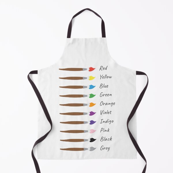 Item preview, Modern Paintbrushes with Color Names Educational Art designed and sold by sweetbelle.