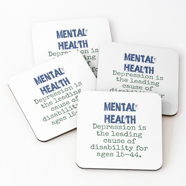 Item preview, Depression Is The Leading Cause - Mental Health Quote designed and sold by CrankyOldDude.