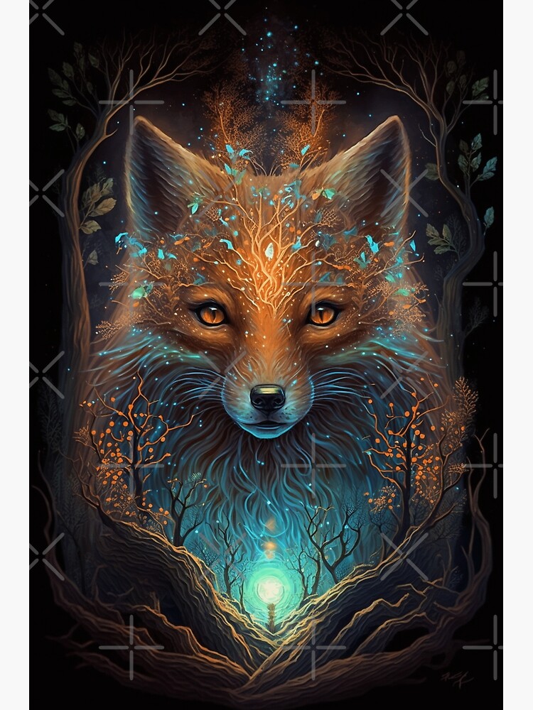 Silver Fox Birthday Card - Apple And Clover