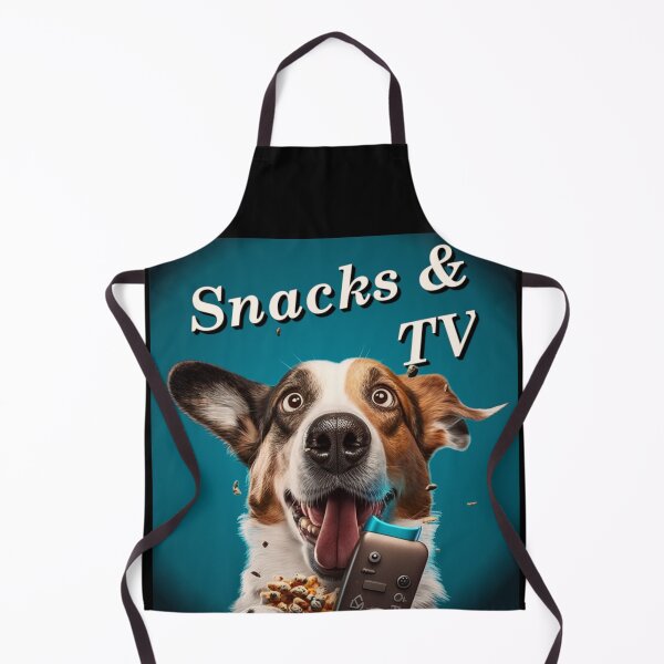 Item preview, Snacks & TV - Funny and Loyal Dog designed and sold by Parody-is-King.