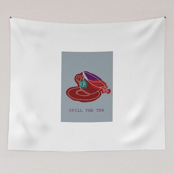 Item preview, Spill the tea digital print designed and sold by sandracckaa.