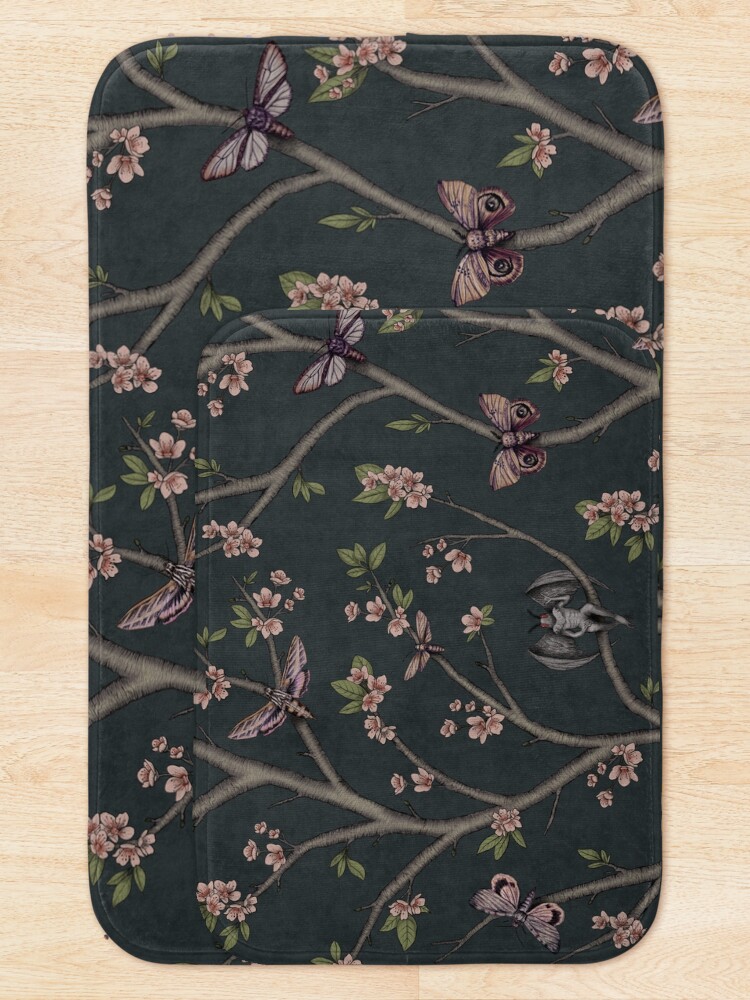 Thumbnail 5 of 6, Bath Mat, Mothman & Friends designed and sold by somecallmebeth.