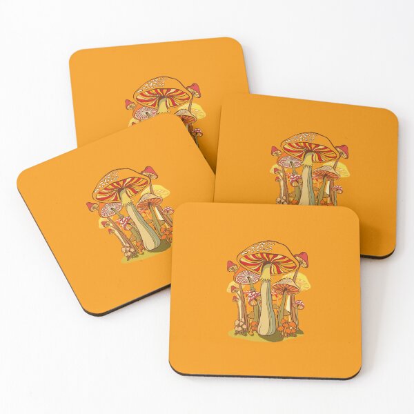 Item preview, orange mushrooms designed and sold by wozsimps.