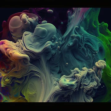 Artwork thumbnail, Colorful fluid pattern by Animoutique