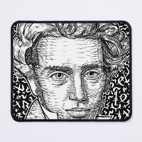 Item preview, SOREN KIERKEGAARD ink portrait .2 designed and sold by lautir.