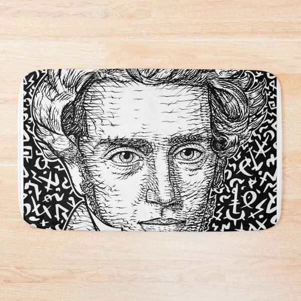 Item preview, SOREN KIERKEGAARD ink portrait .2 designed and sold by lautir.