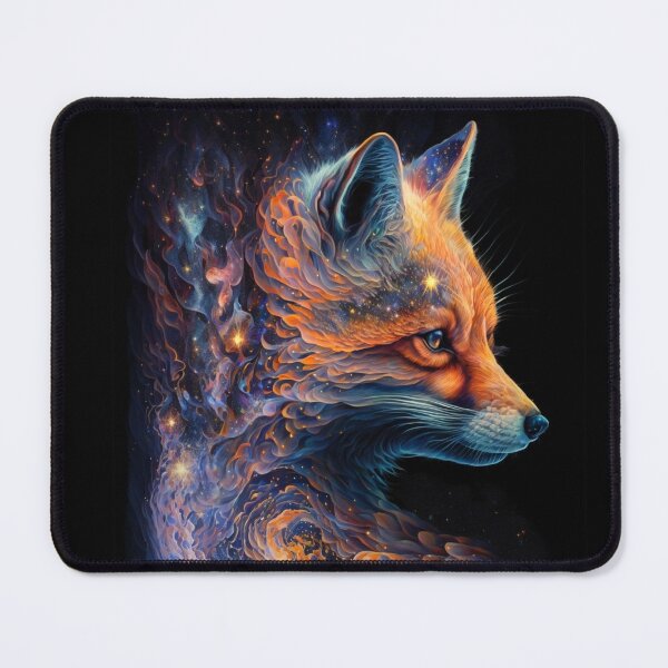 Item preview, Cosmic Glowing Magical Galaxy Fox designed and sold by artra-shop.