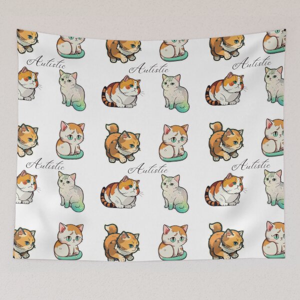 Item preview, autistic cat designed and sold by ImagineInk.
