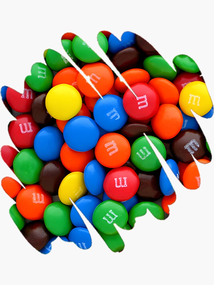 "M and ms " Sticker for Sale by Birdsland Redbubble