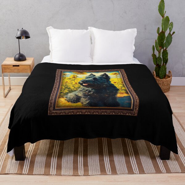 Item preview, Bouvier des Flandres Sunflower Painting Adorable Dog designed and sold by rafaeltto.