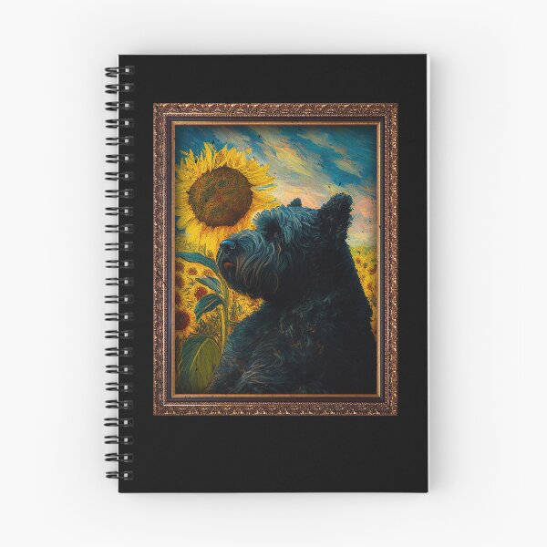 Item preview, Bouvier des Flandres Sunflower Painting Adorable Dog designed and sold by rafaeltto.