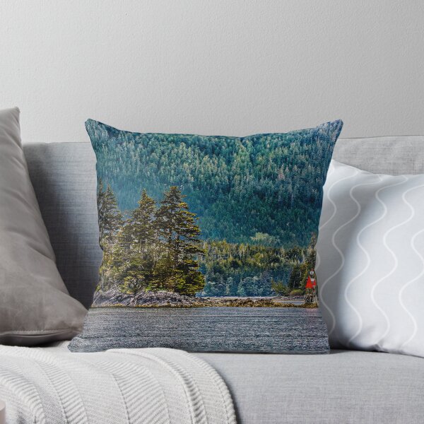 Item preview, Red Warning Marker on Rocky Alaskan Island designed and sold by dbvirago.