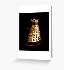 Dr Who and the Dalek's Art Painting - © Doc Braham; All Rights Reserved Greeting Card