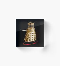 Dr Who and the Dalek's Art Painting - © Doc Braham; All Rights Reserved Acrylic Block