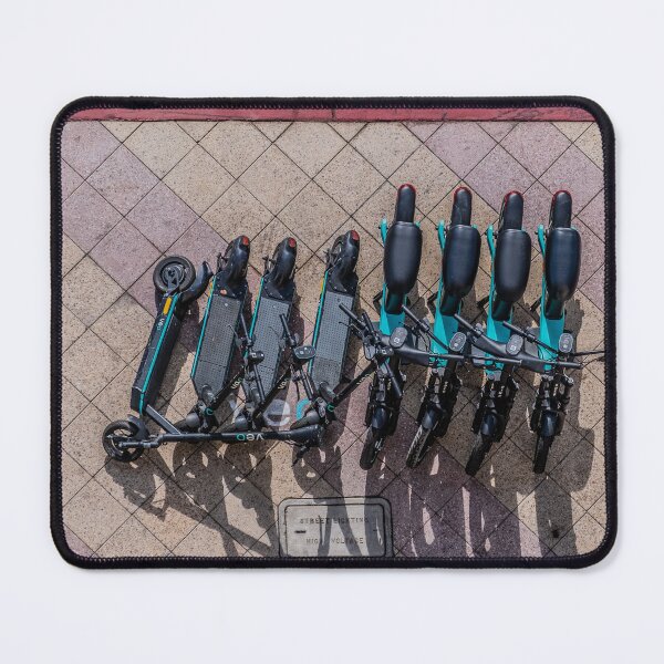 Item preview, Rental Scooters on Sidewalk from Above designed and sold by dbvirago.