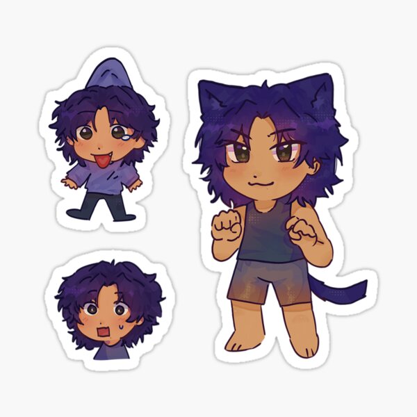 &ldquo;Larry Croft Chibi Pack #2&rdquo; Sticker for Sale by lockxd | Redbubble