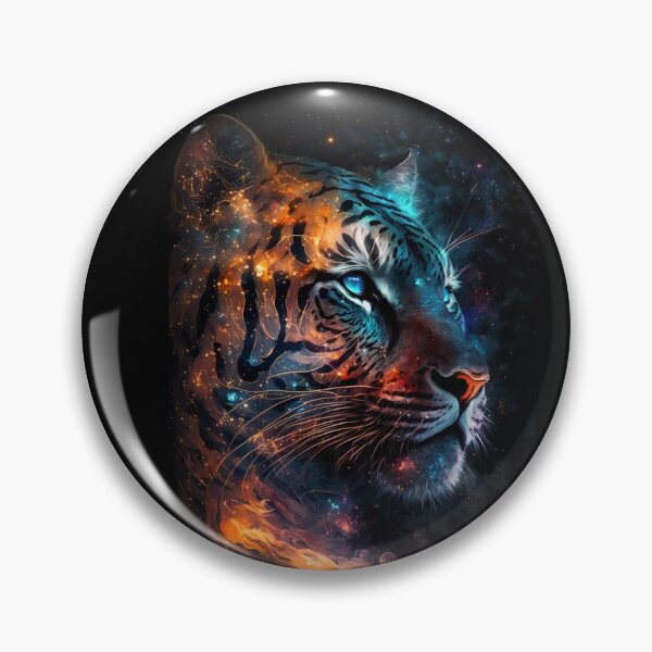 Item preview, Cosmic Glowing Magical Galaxy Tiger designed and sold by artra-shop.