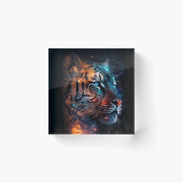 Item preview, Cosmic Glowing Magical Galaxy Tiger designed and sold by artra-shop.