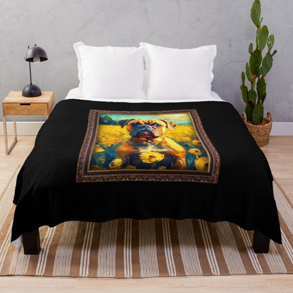 Item preview, Boxer Sunflower Painting Adorable Dog designed and sold by rafaeltto.
