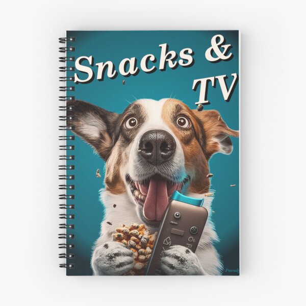 Item preview, Snacks & TV - Funny and Loyal Dog designed and sold by Parody-is-King.