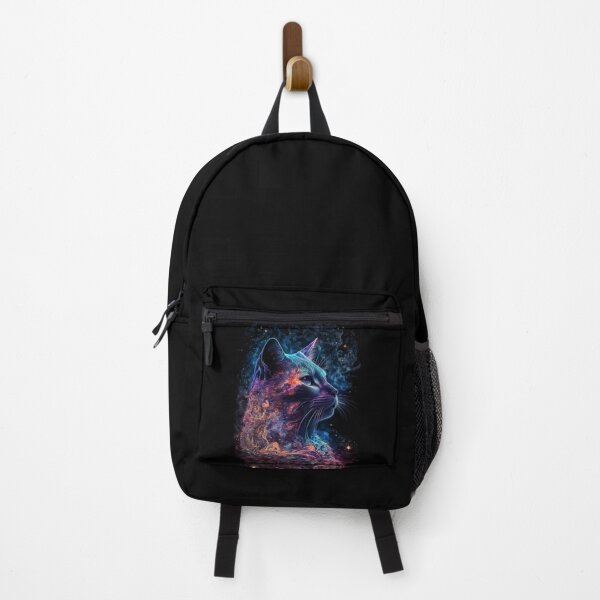 Item preview, Cosmic Glowing Magical Galaxy Cat designed and sold by artra-shop.