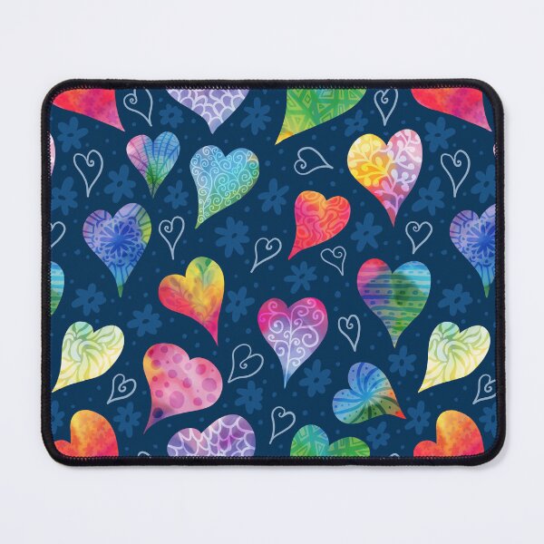 Item preview, Whimsical Rainbow hearts designed and sold by creativinchi.