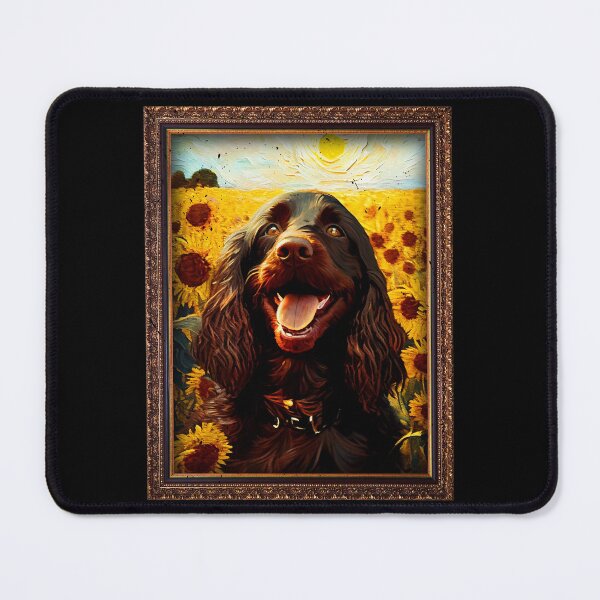 Item preview, Boykin Spaniel Sunflower Painting Adorable Dog designed and sold by rafaeltto.