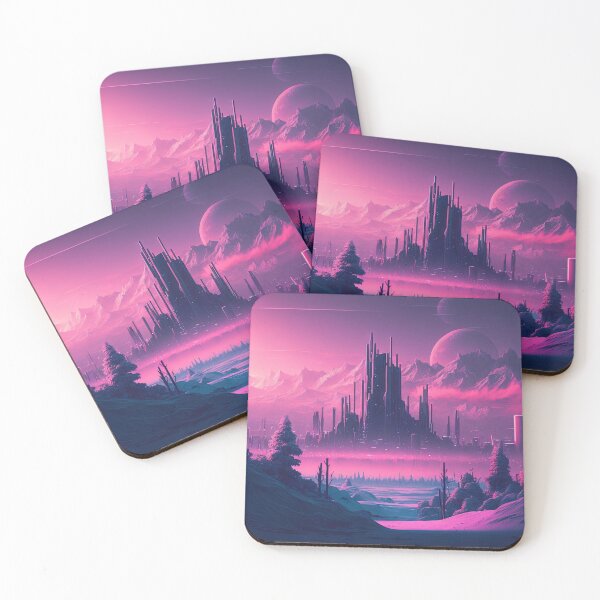 Item preview, Winter Dreams: City Lights in the Synthwave designed and sold by Mullet Monkey.