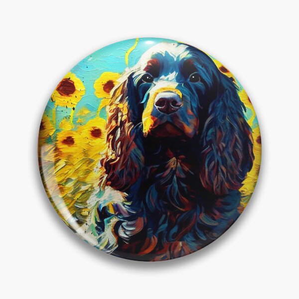 Item preview, Boykin Spaniel Sunflower Painting Adorable Dog designed and sold by rafaeltto.