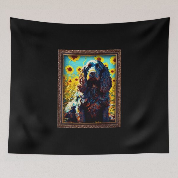 Item preview, Boykin Spaniel Sunflower Painting Adorable Dog designed and sold by rafaeltto.