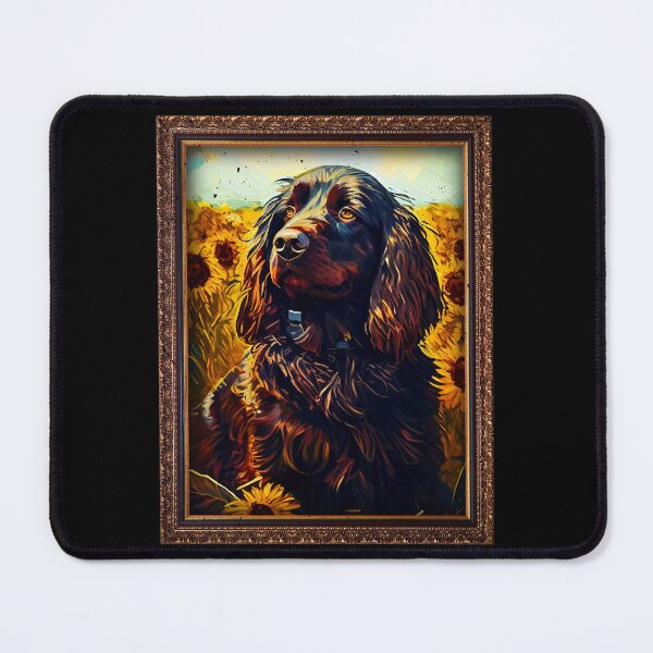 Item preview, Boykin Spaniel Sunflower Painting Adorable Dog designed and sold by rafaeltto.