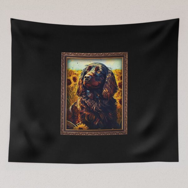 Item preview, Boykin Spaniel Sunflower Painting Adorable Dog designed and sold by rafaeltto.