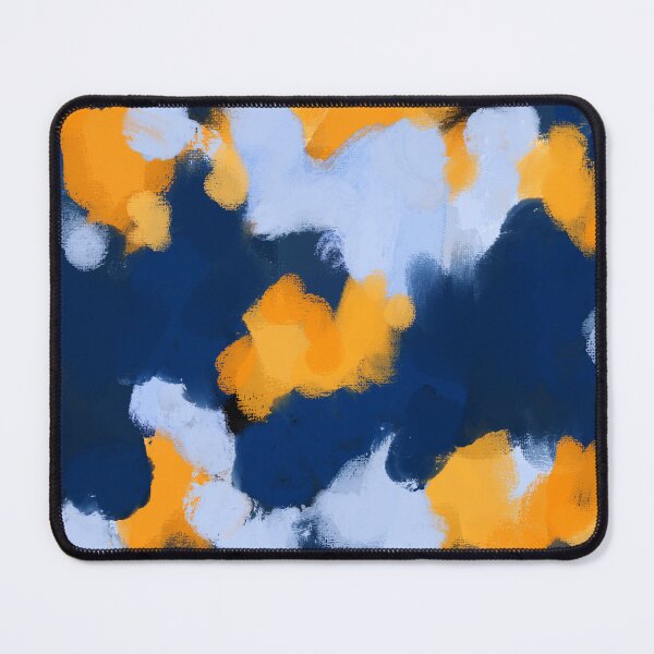 Item preview, Blue and yellow abstract designed and sold by Ilze Lucero.