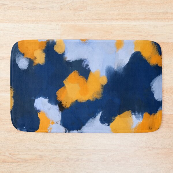 Item preview, Blue and yellow abstract designed and sold by Ilze Lucero.