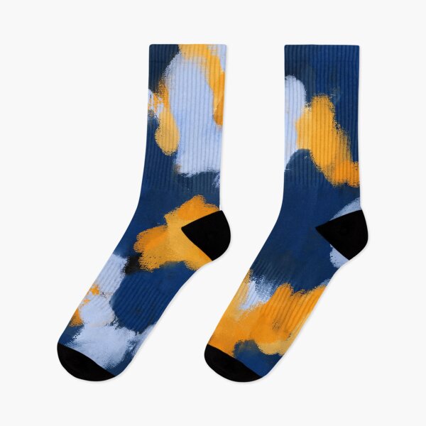Item preview, Blue and yellow abstract designed and sold by Ilze Lucero.