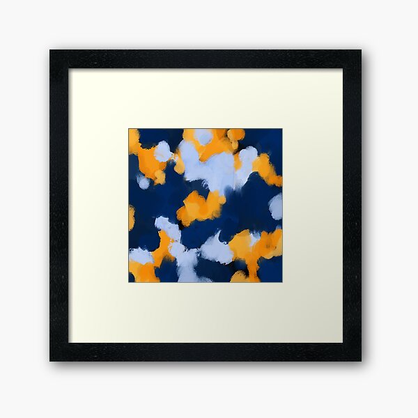 Item preview, Blue and yellow abstract designed and sold by Ilze Lucero.