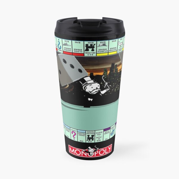 Monopoly Retro Game Board - Revised Edition Travel Coffee Mug