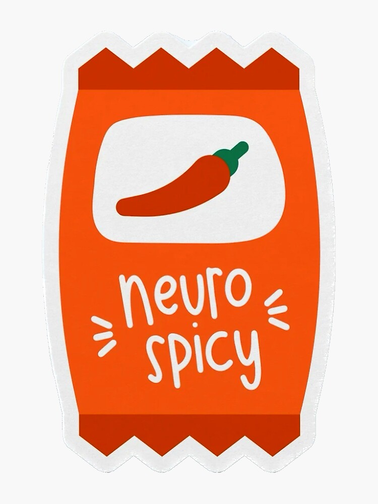 Thumbnail 3 of 3, Sticker, Neurospicy designed and sold by ZealousMinded.