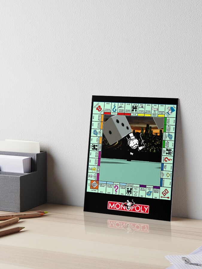 Monopoly Retro Game Board Sticker for Sale by Ryan Silberman