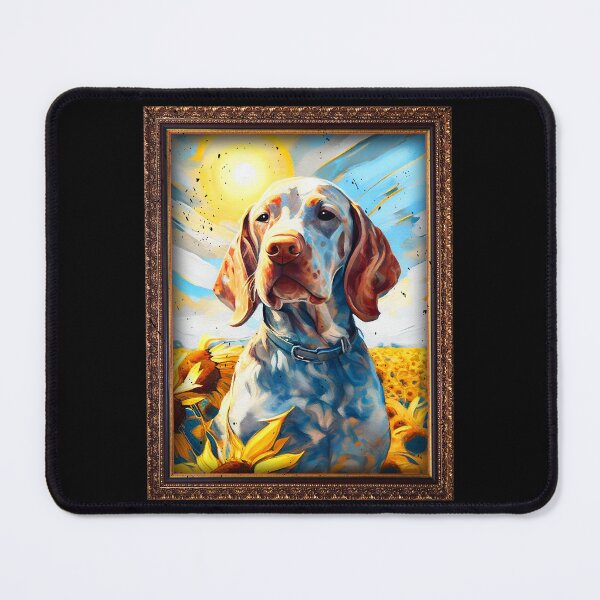 Item preview, Bracco Italiano Sunflower Painting Adorable Dog designed and sold by rafaeltto.