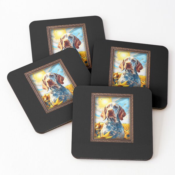Item preview, Bracco Italiano Sunflower Painting Adorable Dog designed and sold by rafaeltto.
